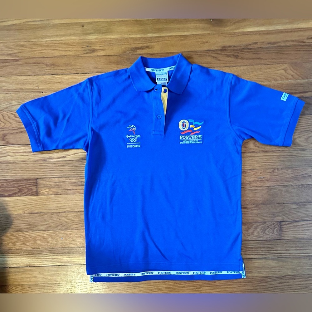 Sydney Olympics Supporters BLUE Polo Shirt - Vintage 2000